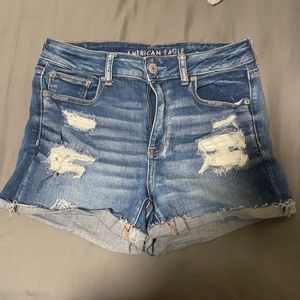 American eagle high-rise shortie shorts